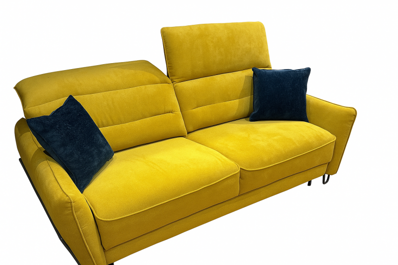 Canapé Convertible Rapido Délice 140 cm – Pieds Acier, 50+ Coloris Tissu 3D, Confort et Design Plan De Campagne