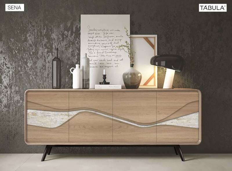 Buffet en Bois et Céramique – Modèle Eden à Plan de Campagne